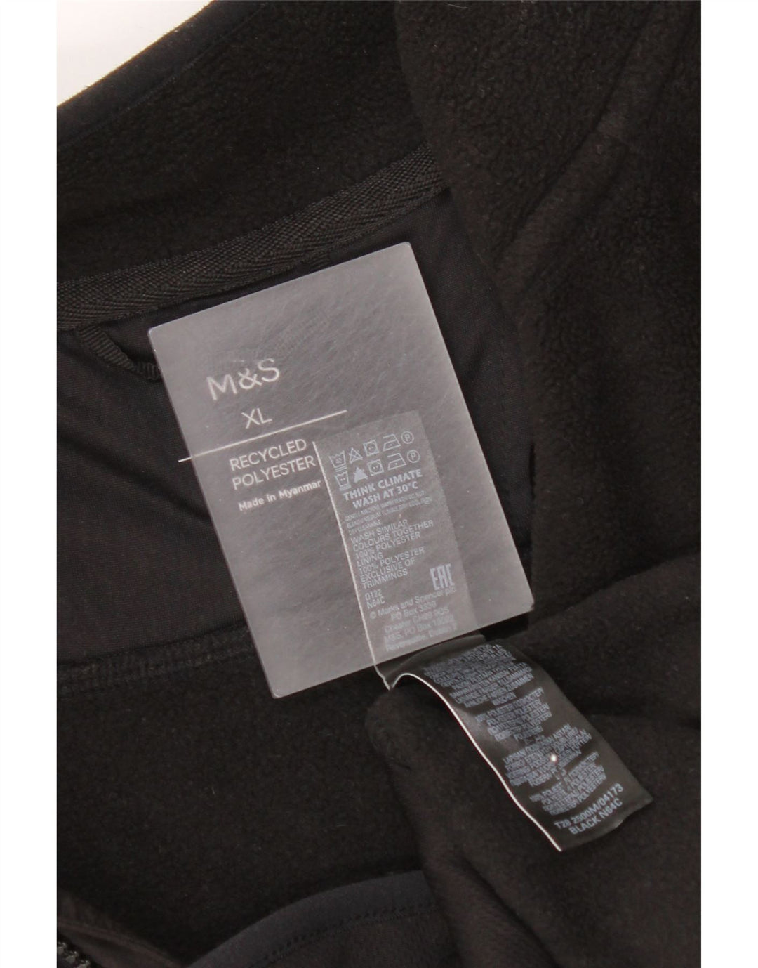 Jachetă din lână pentru bărbați Marks & Spencer UK 42 XL Poliester negru