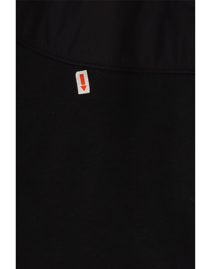 Pulover NIKE pentru bărbați, cu fermoar, bumbac mediu negru