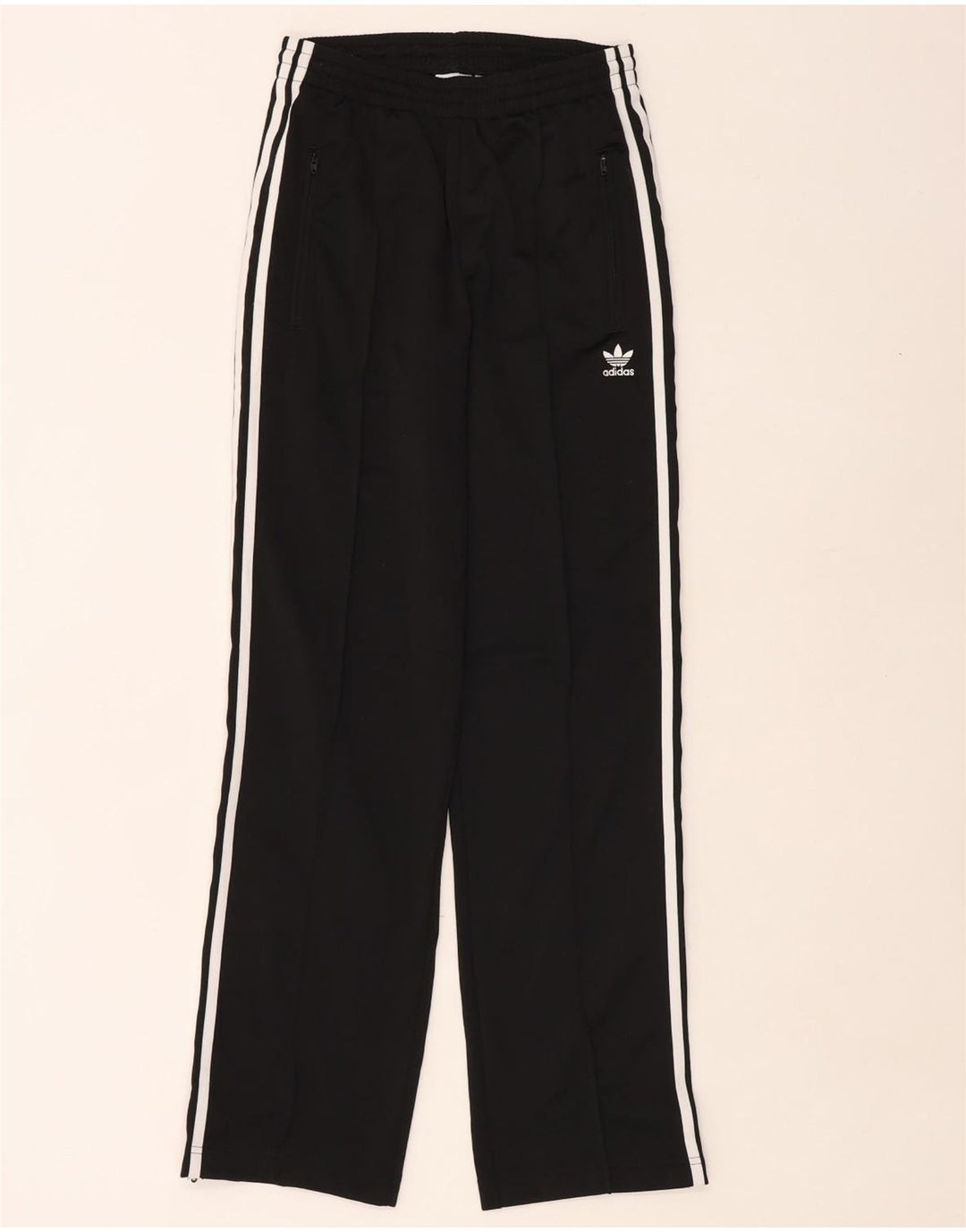 Pantaloni de trening Adidas pentru femei UK 8 Poliester negru mic