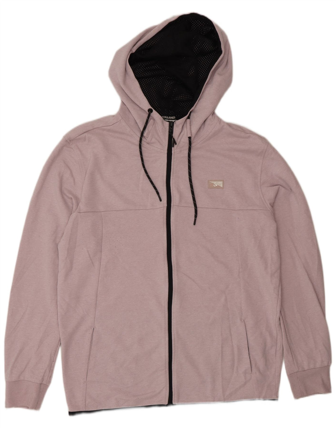 Pulover Jack & Jones pentru bărbați, cu fermoar, poliester roz mare