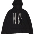Pulover cu glugă supradimensionat cu grafic Nike pentru femei UK 18 XL Poliester negru