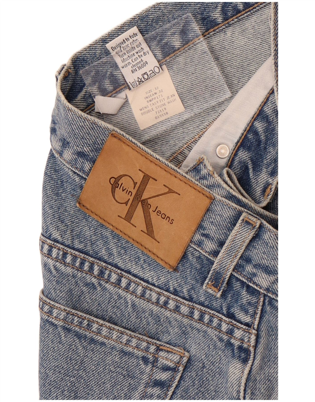 Blugi slim pentru bărbați Calvin Klein W32 L28 Bumbac albastru