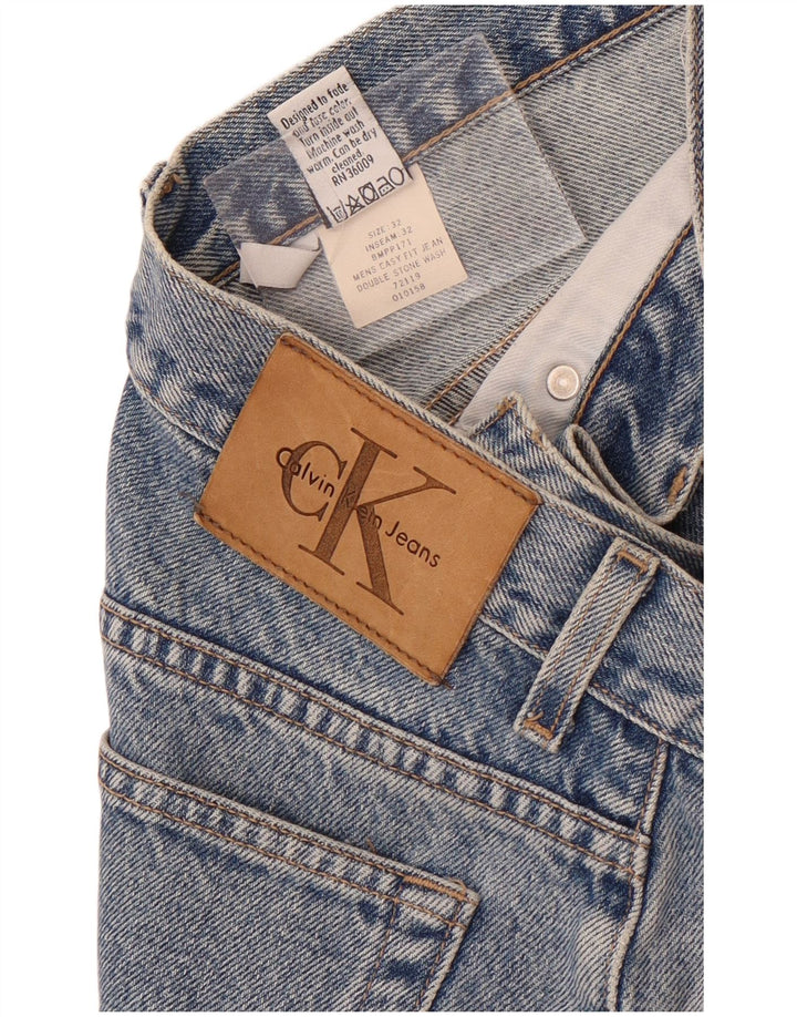 Blugi slim pentru bărbați Calvin Klein W32 L28 Bumbac albastru