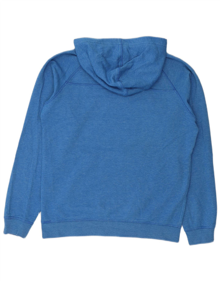 Jack & Jones Pulover cu glugă grafic pentru bărbați, bumbac albastru mediu