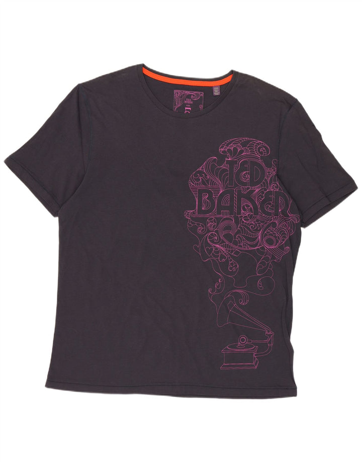 Tricou grafic pentru bărbați Ted Baker Mărimea top 5 XL Bumbac bleumarin