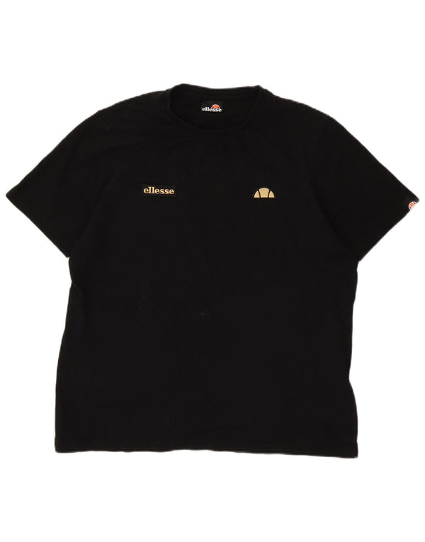 Tricou pentru bărbați Ellesse Top mare din bumbac negru