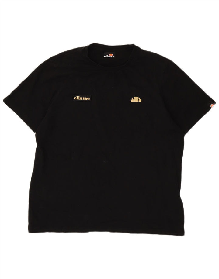 Tricou pentru bărbați Ellesse Top mare din bumbac negru