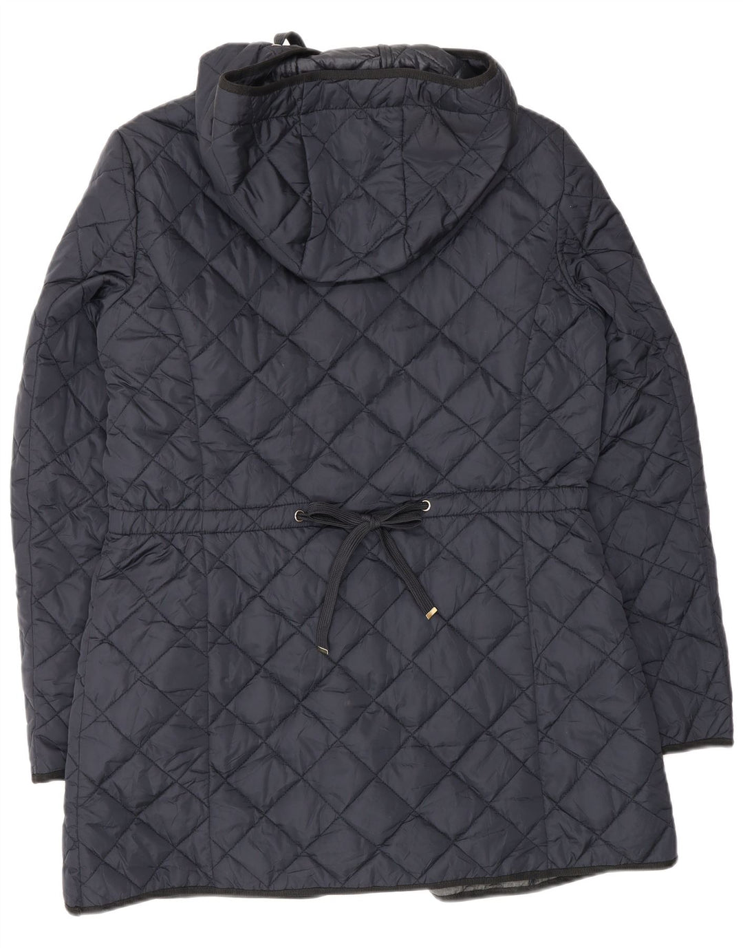 Jachetă matlasată cu glugă Massimo Dutti pentru femei UK 18 XL bleumarin