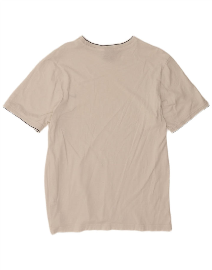 NIKE Mens T-Shirt Top UK 39/41 Medium White Cotton