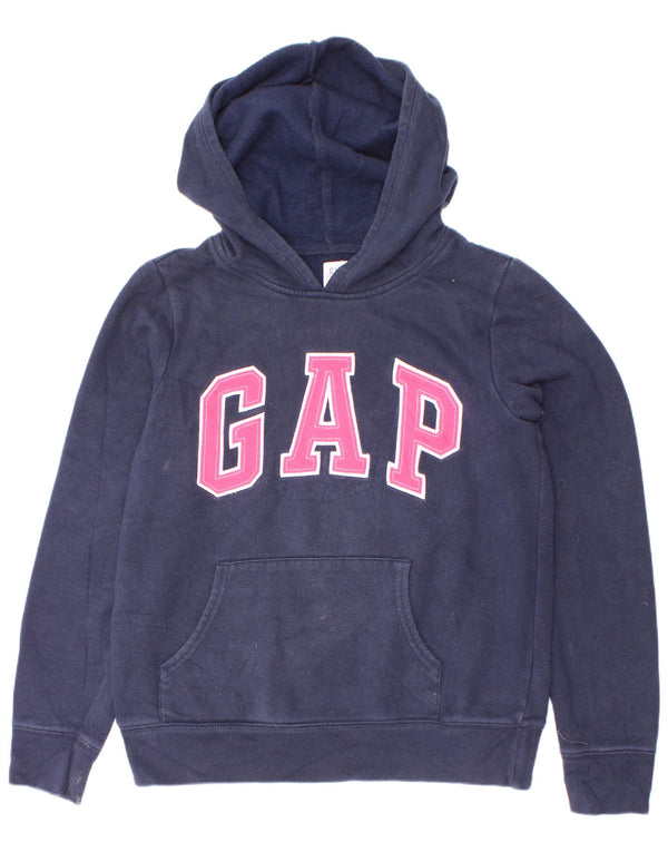 Gap Fete Pulover cu glugă grafic 11-12 ani XL Bumbac bleumarin