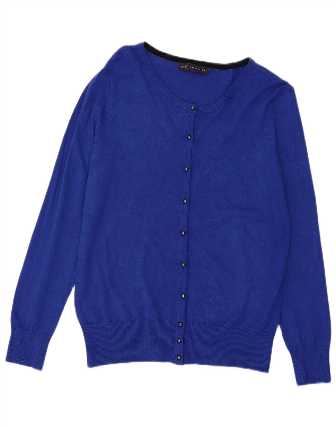MARKS & SPENCER Pulover cardigan pentru femei UK 12 Medium Blue Viscose