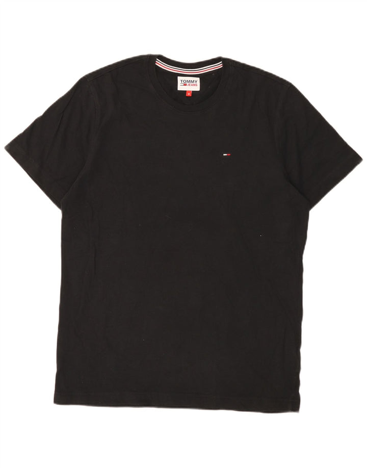 Tricou pentru bărbați Tommy Hilfiger Top mediu negru bumbac