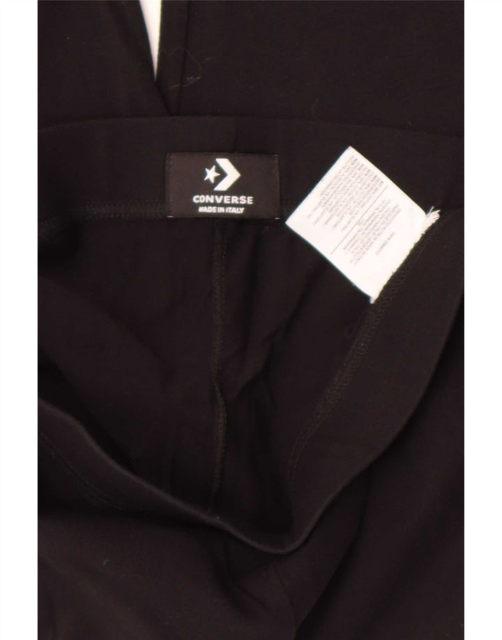 Leggings grafic Converse pentru femei, bumbac mediu negru