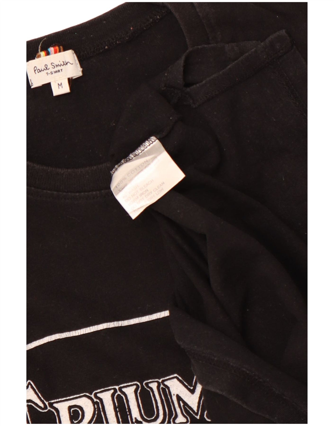 Tricou cu grafic Triumph pentru femei PAUL SMITH Top UK 12 Bumbac mediu negru