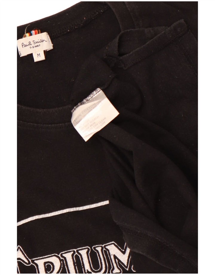 Tricou cu grafic Triumph pentru femei PAUL SMITH Top UK 12 Bumbac mediu negru