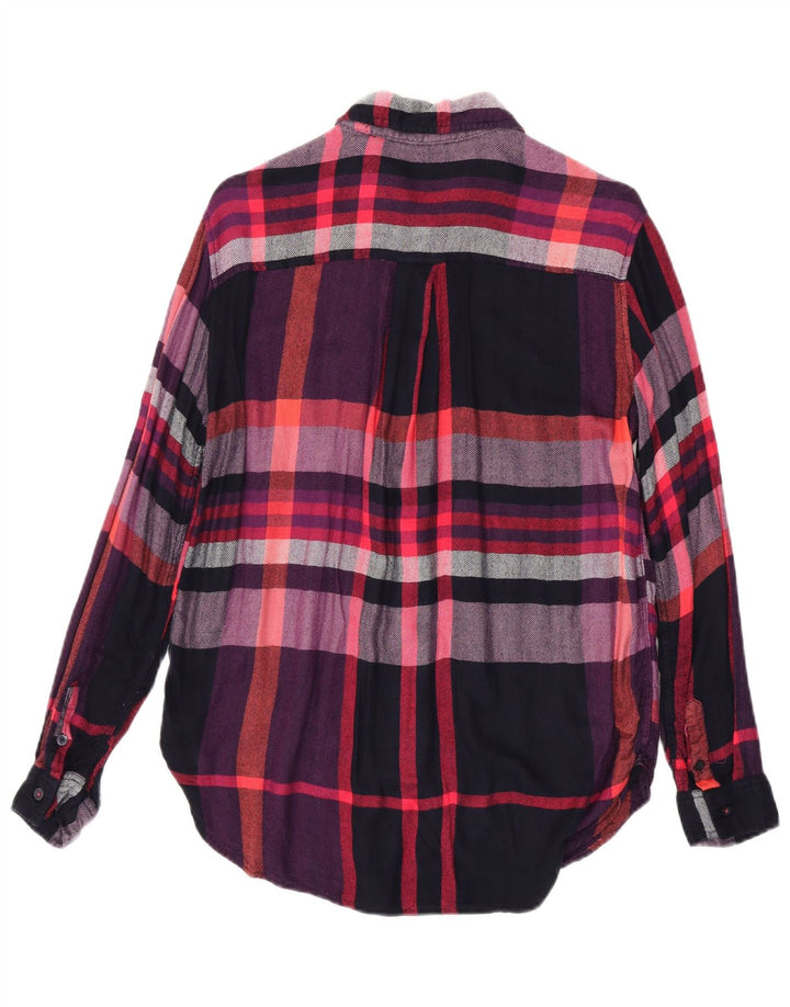 Cămașă de flanel pentru femei Joules UK 12 Medium Black Check