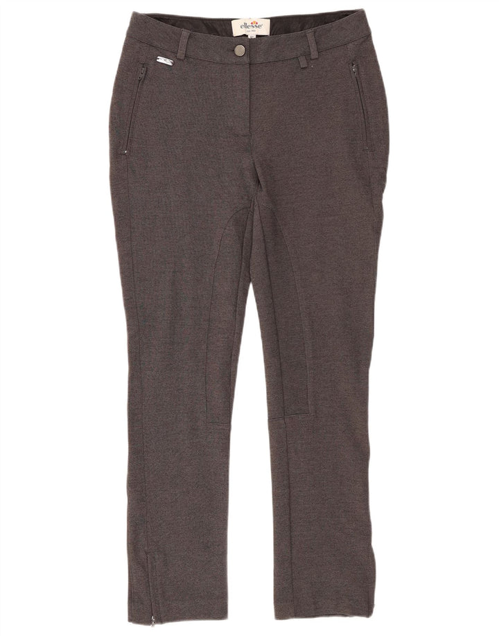 ELLESSE Pantaloni chino subțiri pentru femei IT 42 Medium W28 L27 Gri Rayon