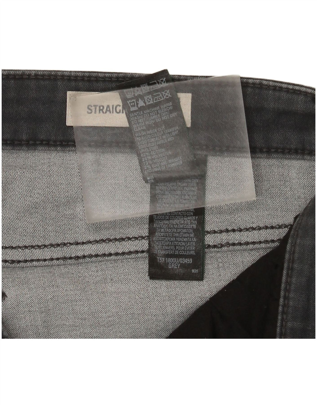 Blugi drepti obișnuiți pentru femei Marks & Spencer UK 14 Large W32 L30 Gri