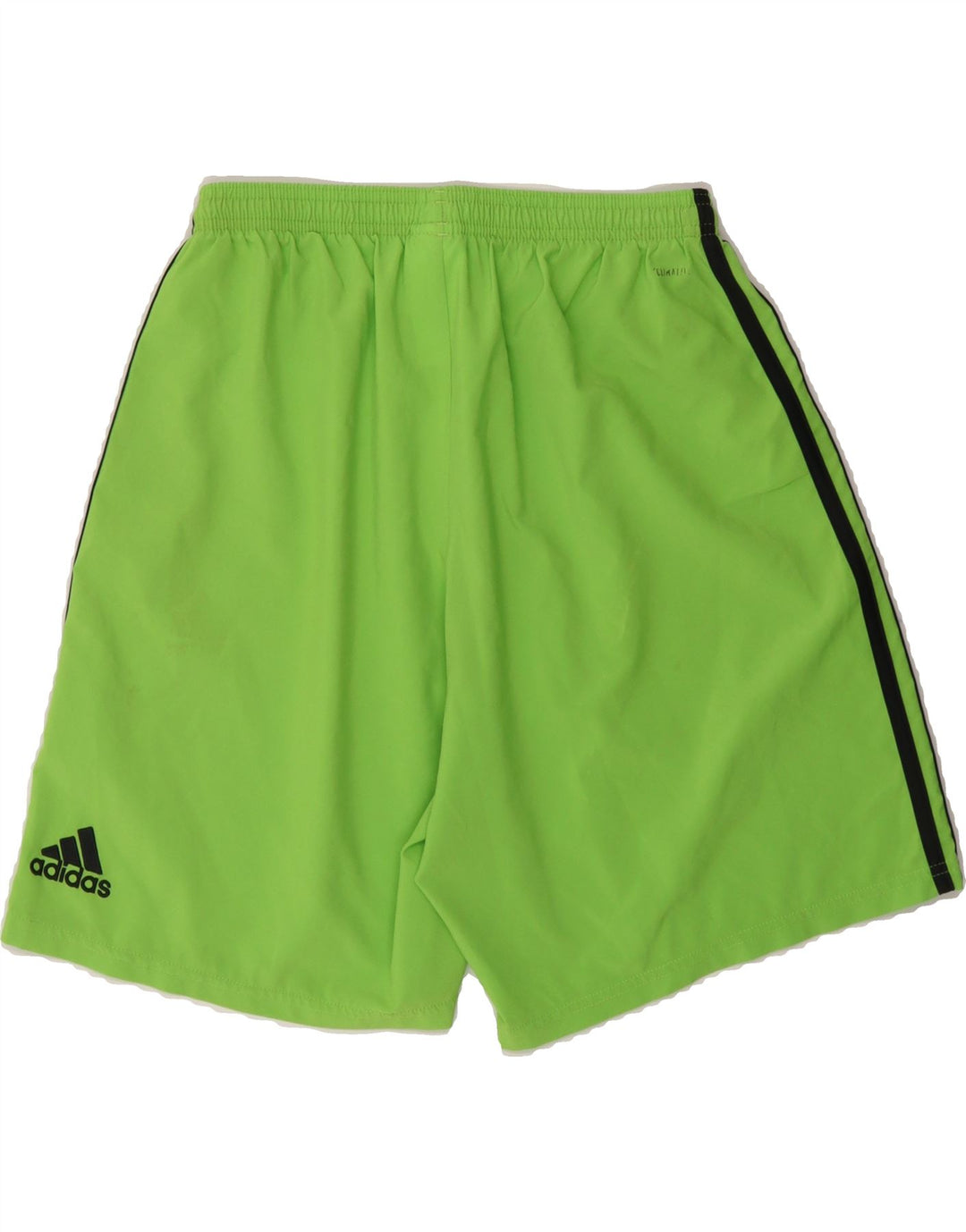 ADIDAS Boys Climalite Sport Shorts 11-12 Years Medium Green Polyester Vintage Adidas and Second-Hand Adidas from Messina Hembry 