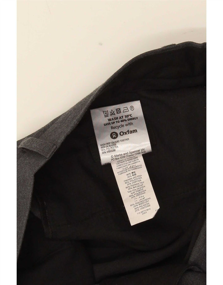 Marks & Spencer Pantaloni drepți pentru bărbați L32 L31 Poliester gri