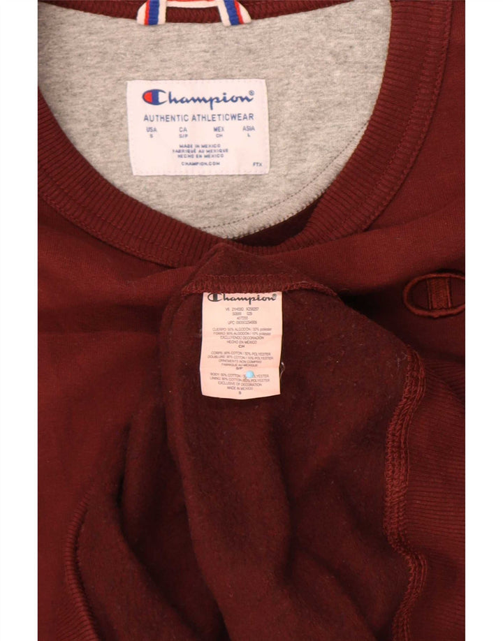 Pulover pentru bărbați Champion Pulover mic din bumbac burgundă