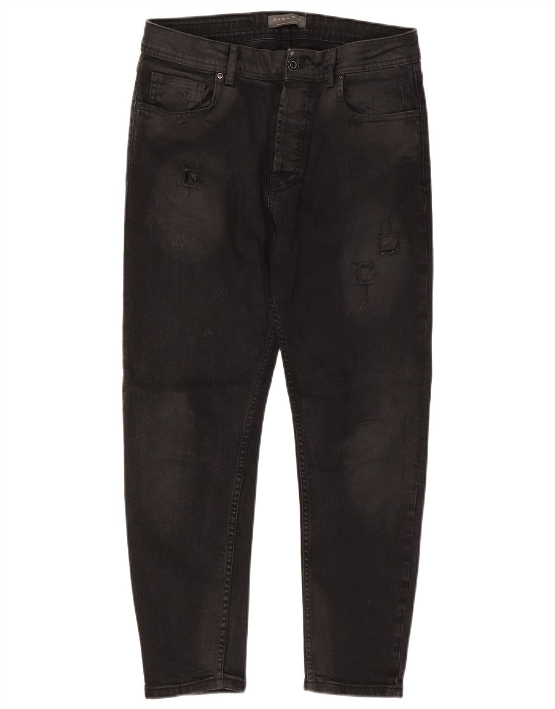 Blugi slim pentru bărbați de la Zara EU 42 Large W32 L26 Negri