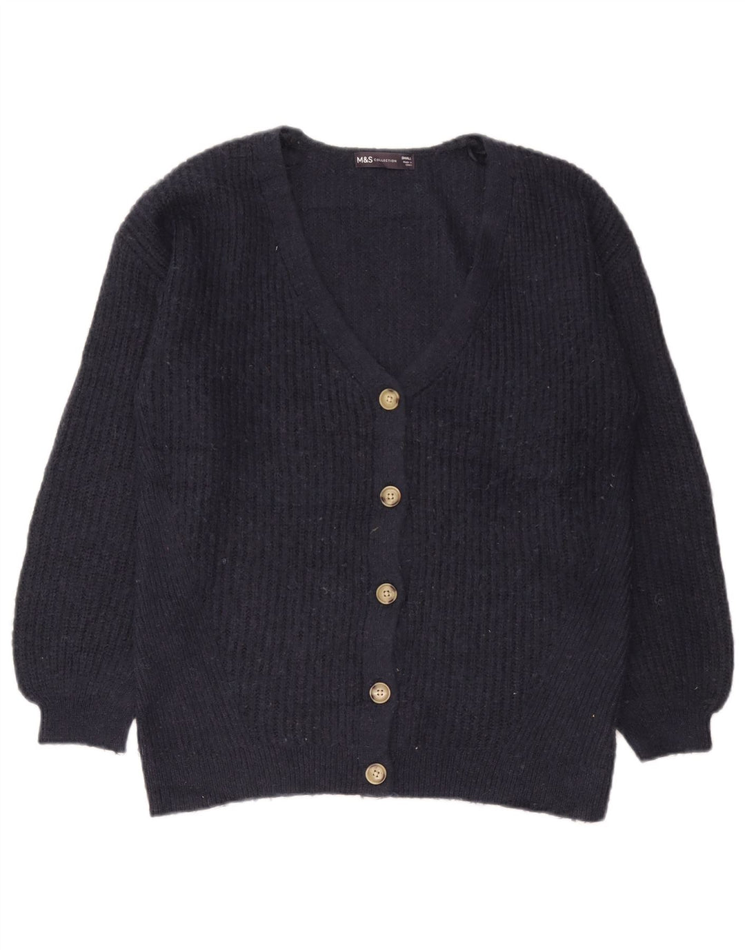 Pulover cardigan supradimensionat pentru femei Marks & Spencer UK 10 Mic bleumarin