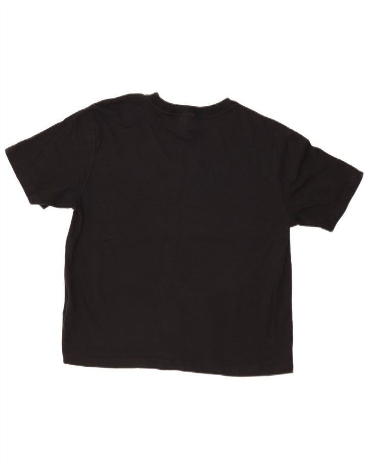 Tricou grafic supradimensionat Nike pentru femei Top UK 10 Small Black Bumbac