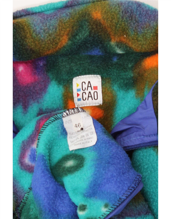 Jachetă polară pentru bărbați Cacao IT 46 Poliester geometric multicolor mic