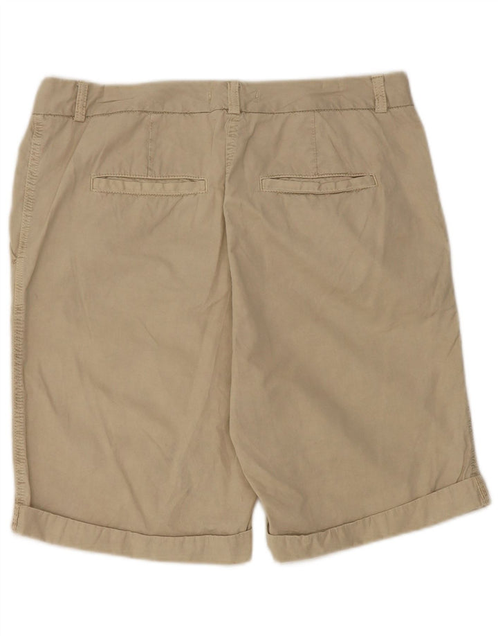 Pantaloni scurti chino pentru femei Marks & Spencer UK 12 Medium W32 Bej Bumbac
