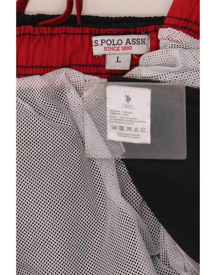U.S. Polo Assn. Pantaloni scurți de înot pentru bărbați, mari, albastru, poliester