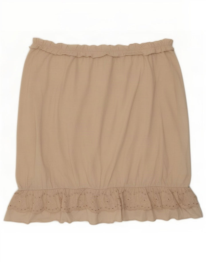 Top fără bretele pentru femei Benetton UK 12 Medium Beige Bumbac