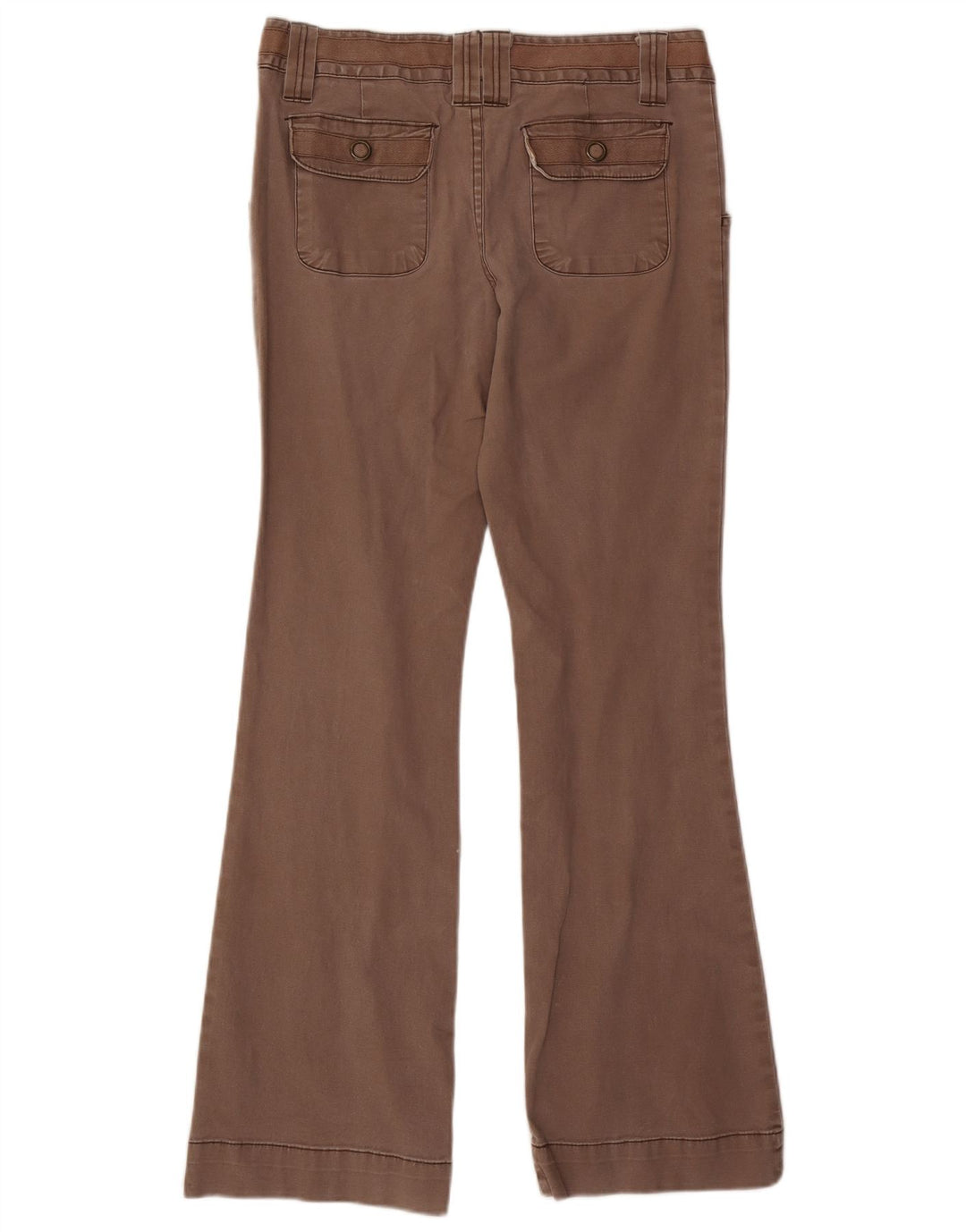 Pantaloni casual pentru femei MOSSIMO Bootcut US 11 Large W32 L31 Maro Bumbac