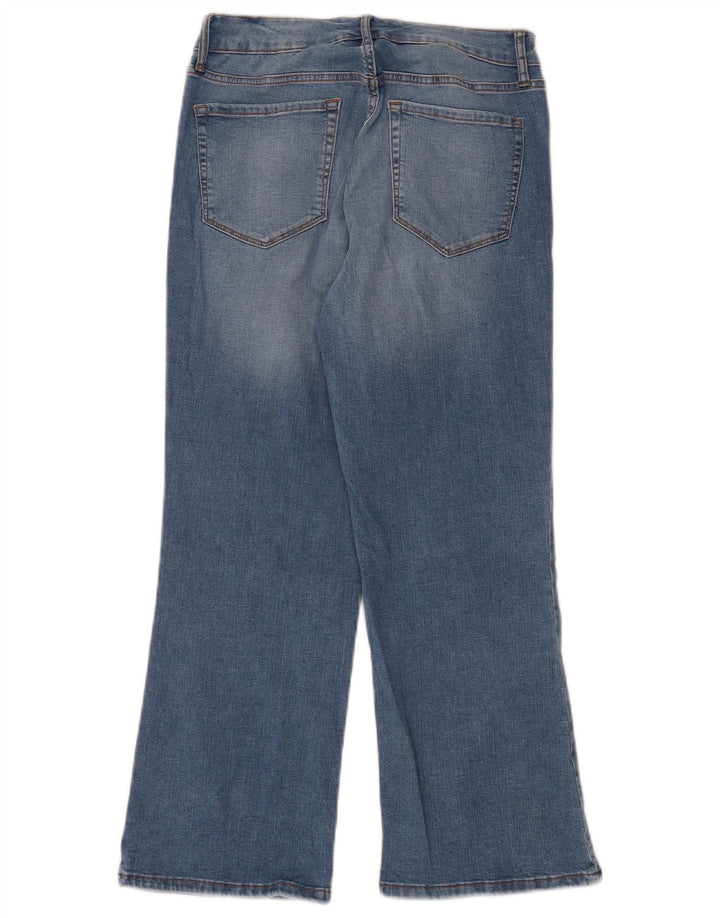 Jeans tăiați pentru femei Kick cu talie mijlocie CHAPS US 8 Medium W29 L26 Bumbac albastru