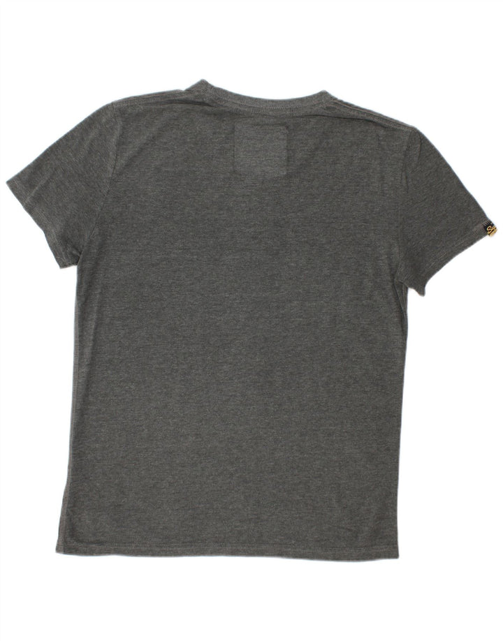 Tricou grafic pentru bărbați SUPERDRY Top din bumbac gri mediu
