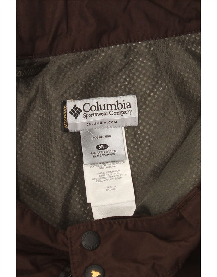 COLUMBIA Pantaloni de schi Omni-Tech pentru bărbați, XL, maro, nailon