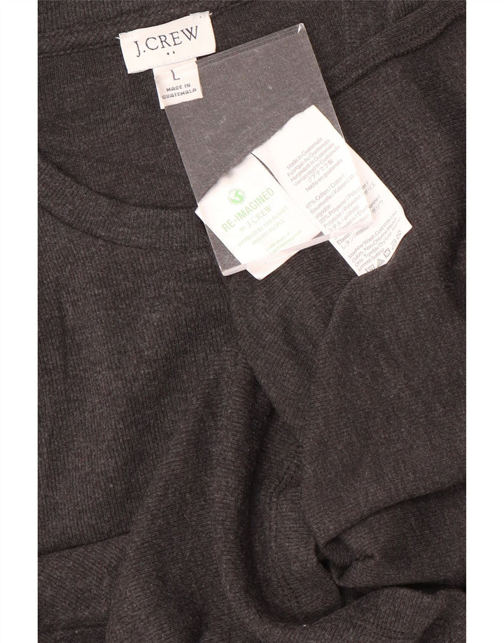 J. CREW Tricou pentru femei Top UK 14 Large Grey Bumbac