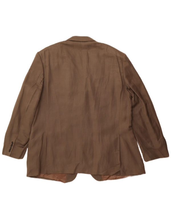 Jachetă Marks & Spencer pentru bărbați, cu 2 nasturi, UK 38, mătase medie kaki