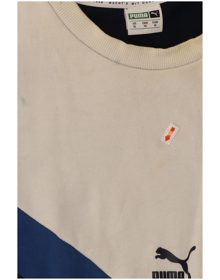 Pulover pentru bărbați Puma Pulover XL Bleumarin Colorblock