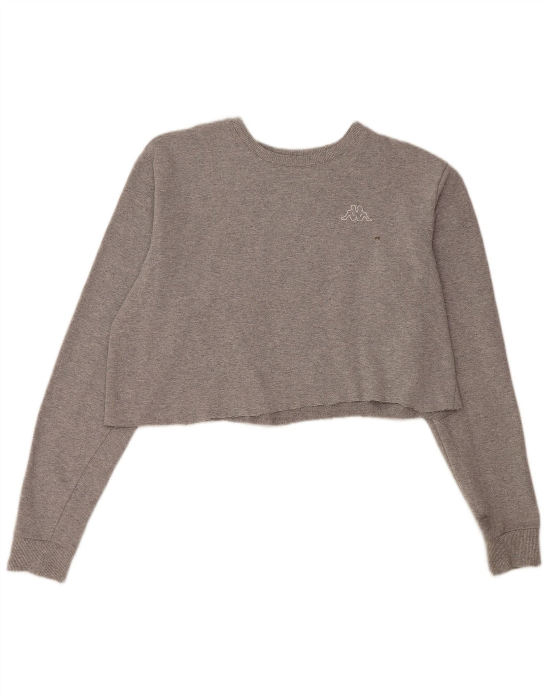 Crop Top pentru femei Kappa cu mânecă lungă UK 18 XL gri