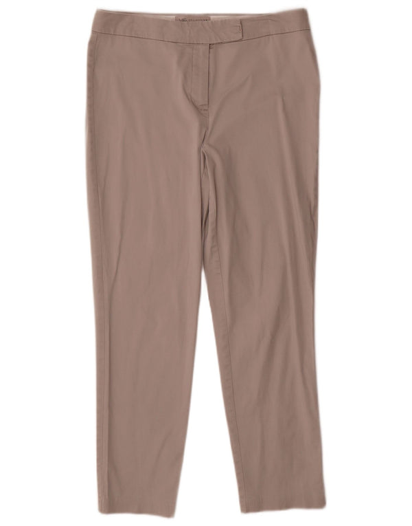 Pantaloni chino crop subțiri pentru femei Marks & Spencer UK 10 Small W29 L25 Bej