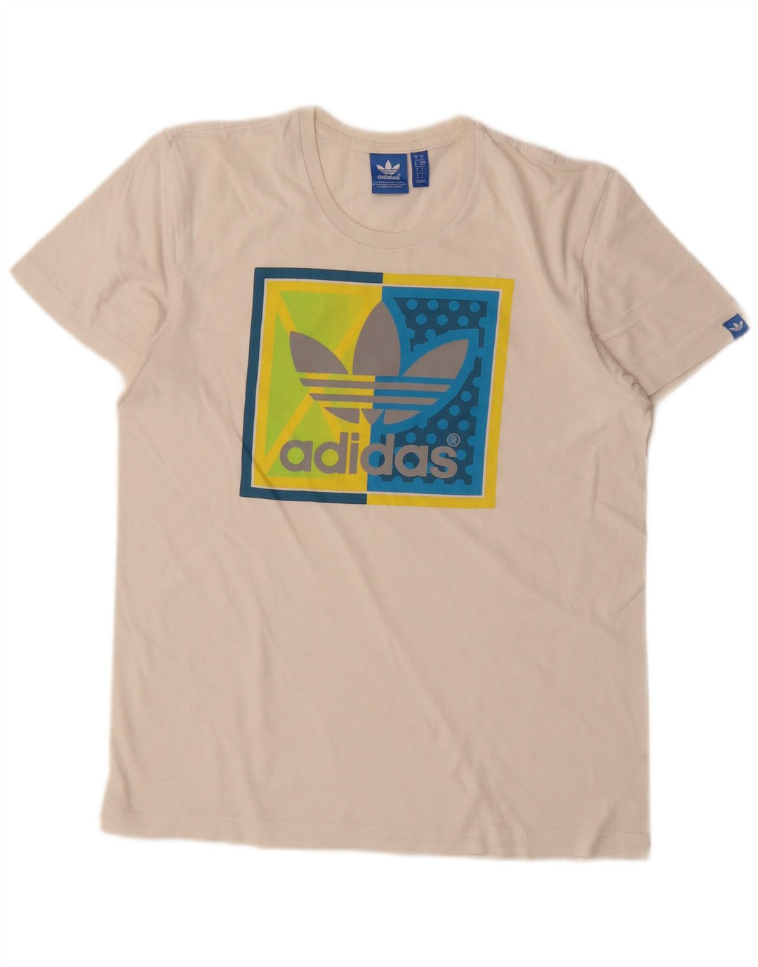 Tricou grafic pentru bărbați Adidas Top mic alb