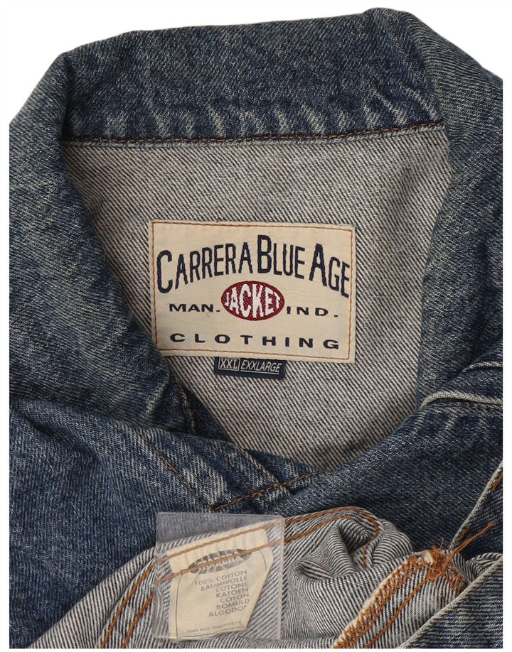 CARRERA Gilet Denim pentru bărbați UK 44 2XL Blue Bumbac