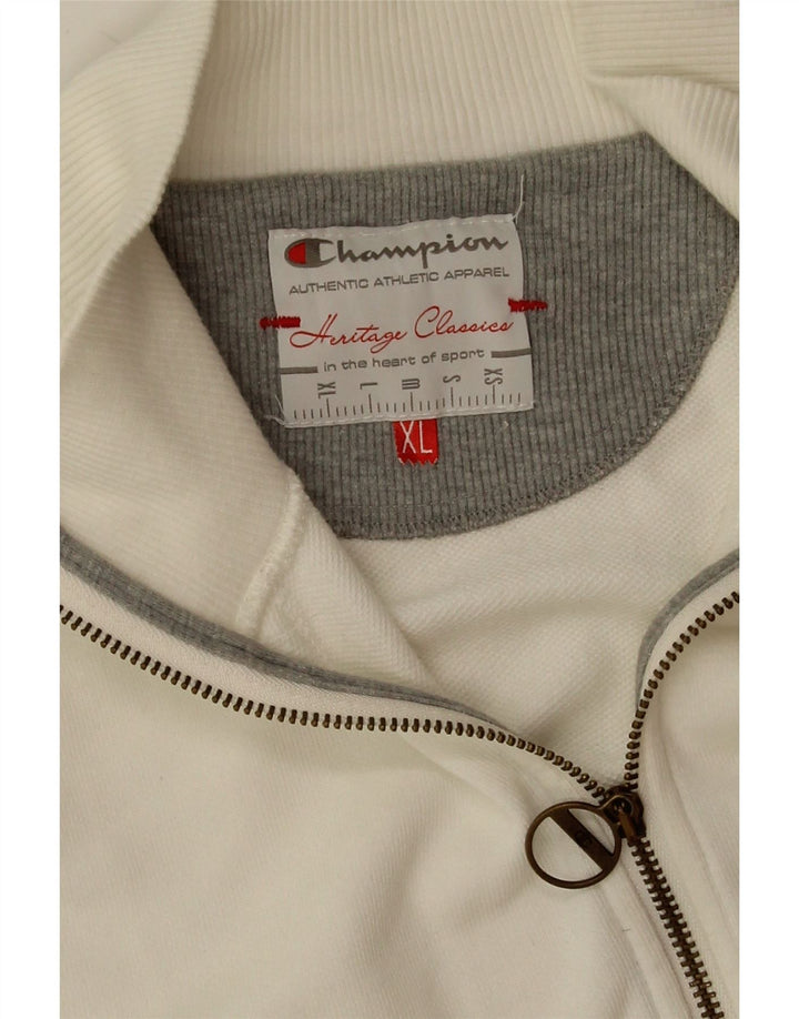 Jachetă de trening Champion Heritage Classics pentru femei UK 18 XL Alb
