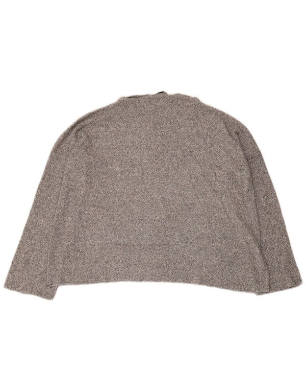 Top pentru femei Zara cu mânecă lungă UK 14 Medium Gri Pete
