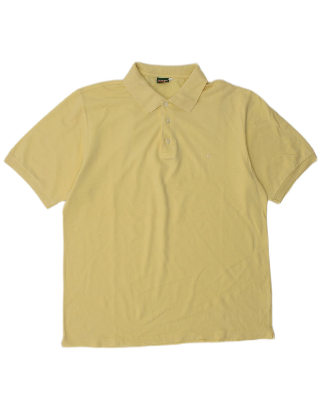 Tricou polo Invicta pentru bărbați, bumbac galben mare