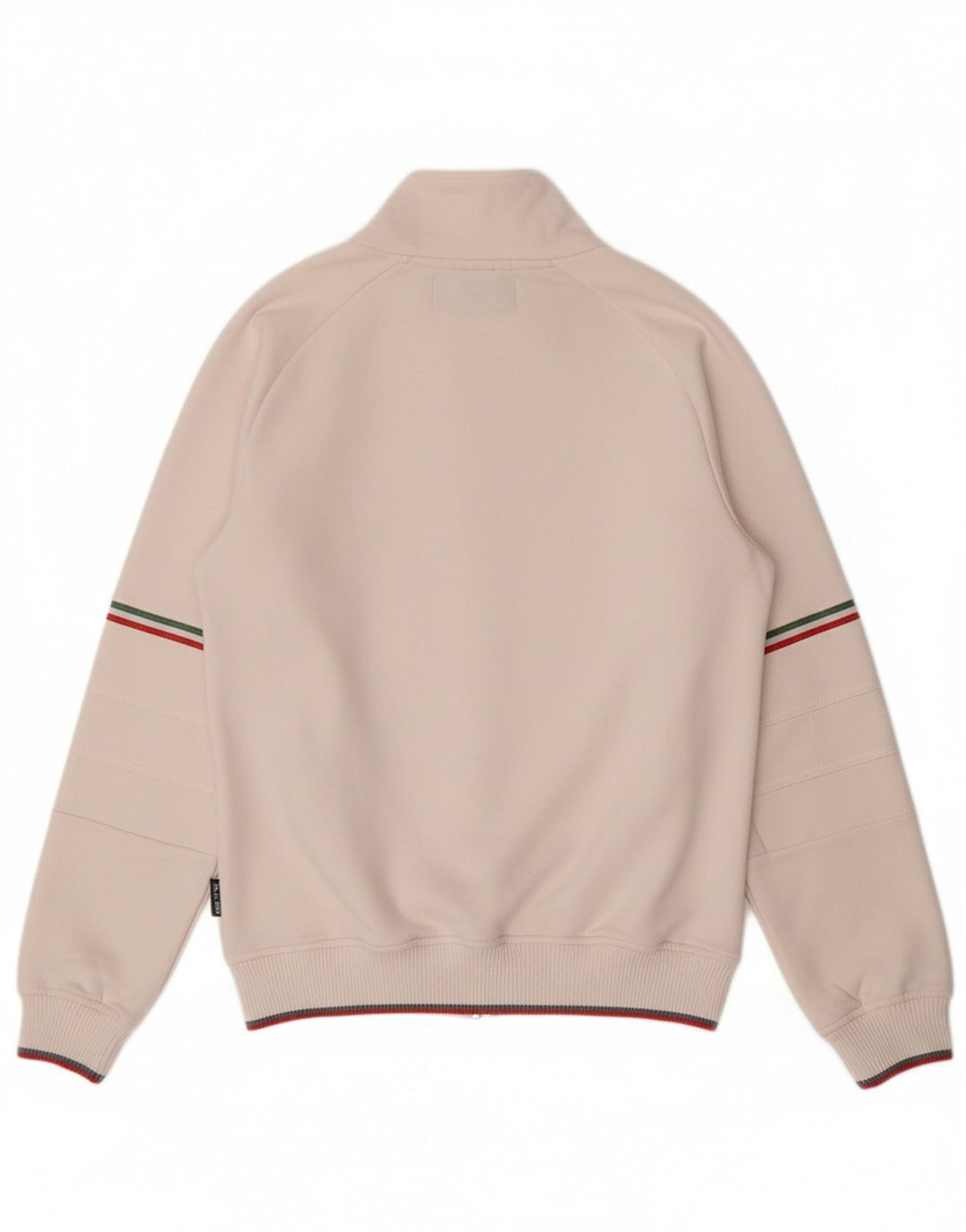 KAPPA Womens Tracksuit Top Jacket UK 14 Large Off White Cotton