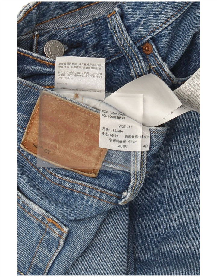 Blugi drepti pentru bărbați Levi's 501 W27 L27 Bumbac albastru