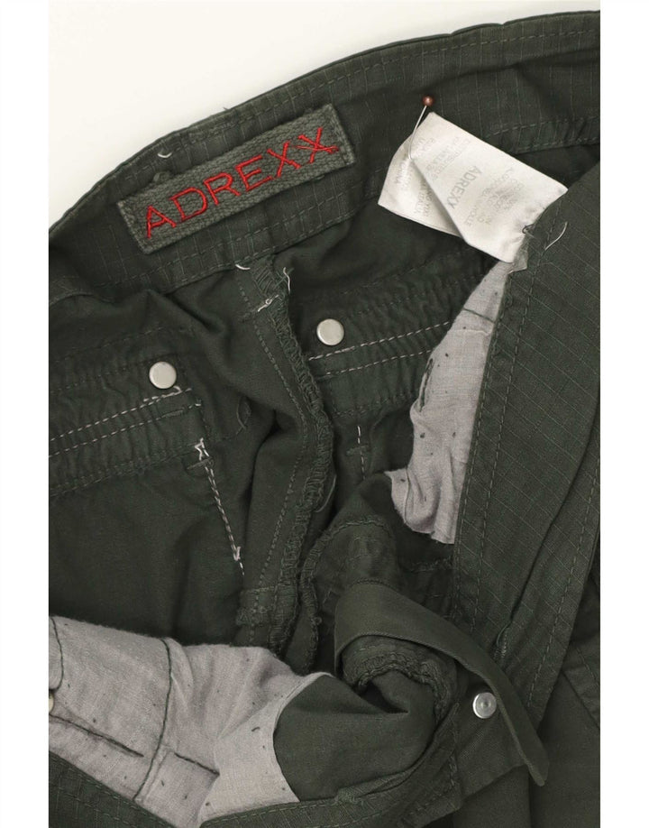 Pantaloni scurti cargo vintage pentru bărbați W34, bumbac verde mare