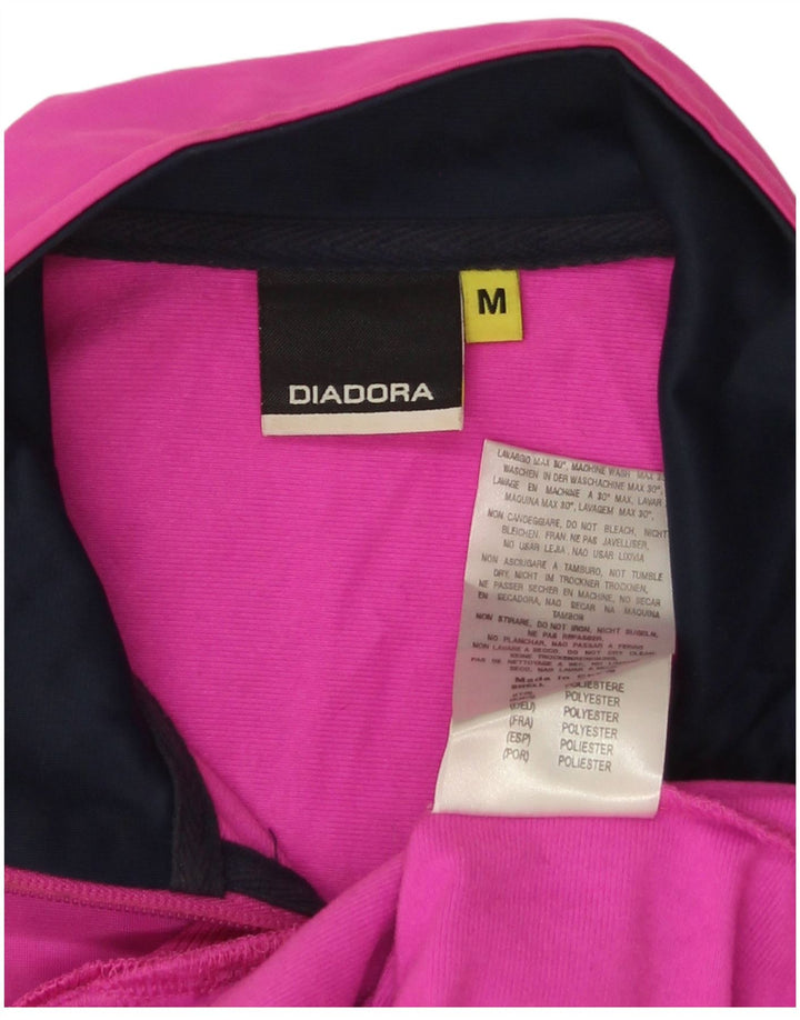 Jachetă de trening Diadora pentru femei UK 14 Poliester roz mediu